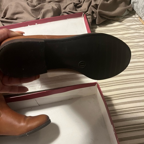 COPY - Tall 🧡tan/cognac LEATHER riding boots /worn 1x EXCELLENT condition /🧡 - Picture 3 of 3